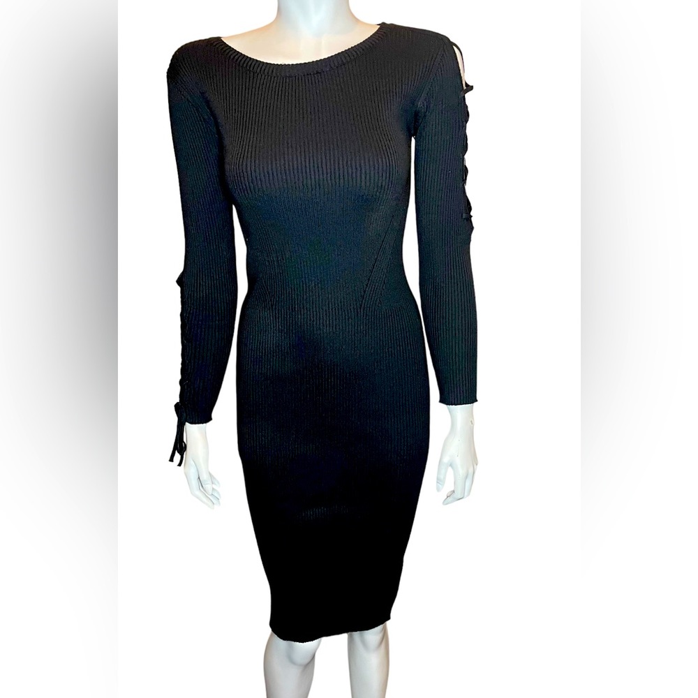 Symphony black sweater dress